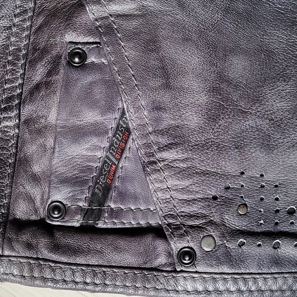 Diesel grey leather pants size 29 - Picture 2 of 9